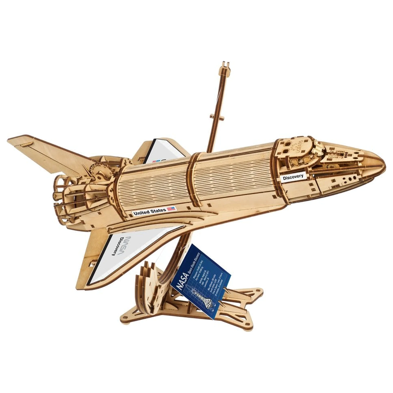 NASA drewniane puzzle 3D Space Shuttle Discovery zdjęcie produktu