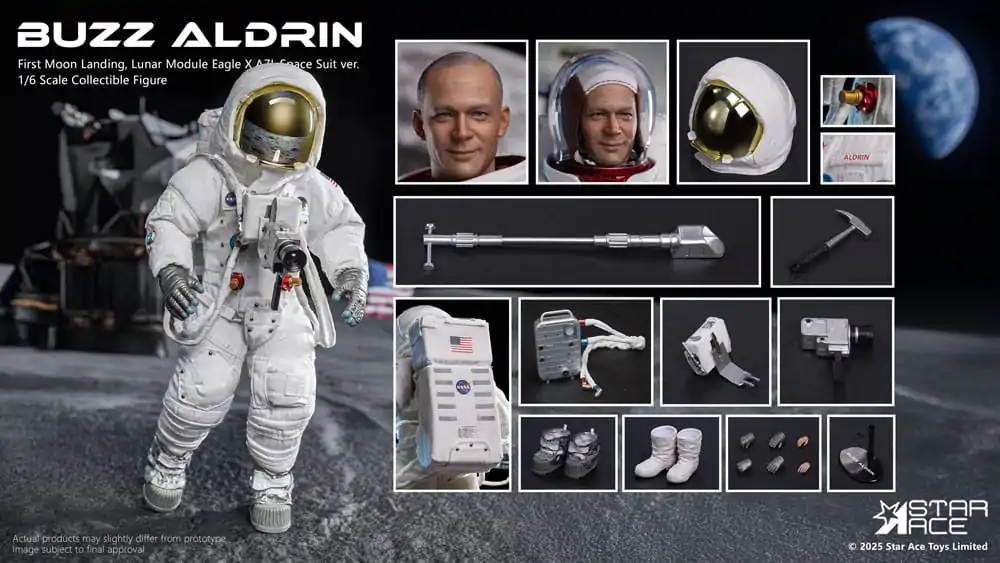 Figurka akcji NASA Apollo 11 Buzz Aldrin 1/6 30 cm zdjęcie produktu