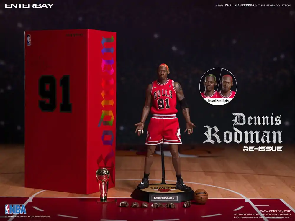 NBA Collection Real Masterpiece Figurka Akcji 1/6 Dennis Rodman Limited Retro Editon 33 cm zdjęcie produktu