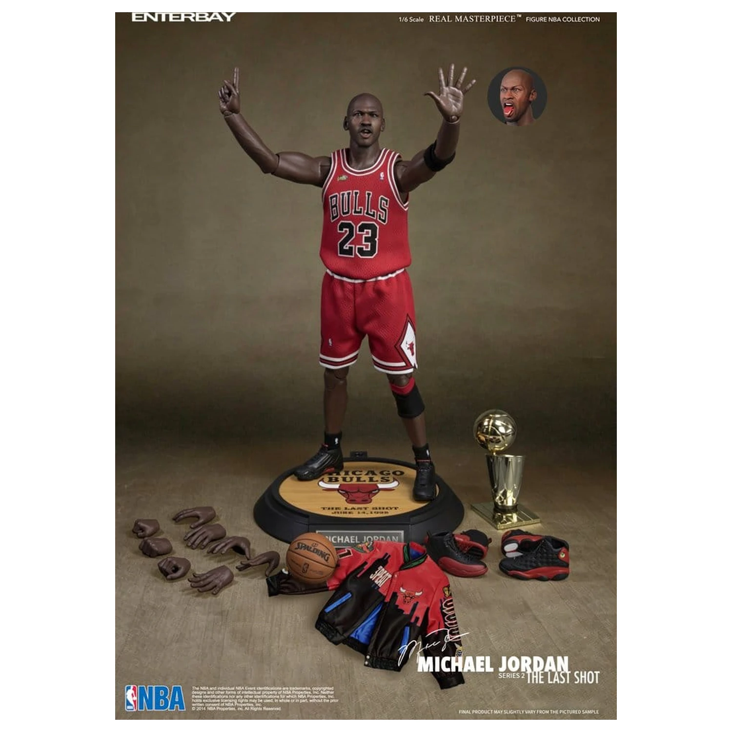 NBA Collection Real Masterpiece figurka akcji 1/6 Michael Jordan Series 2 (Road Jersey Edition) 33 cm zdjęcie produktu