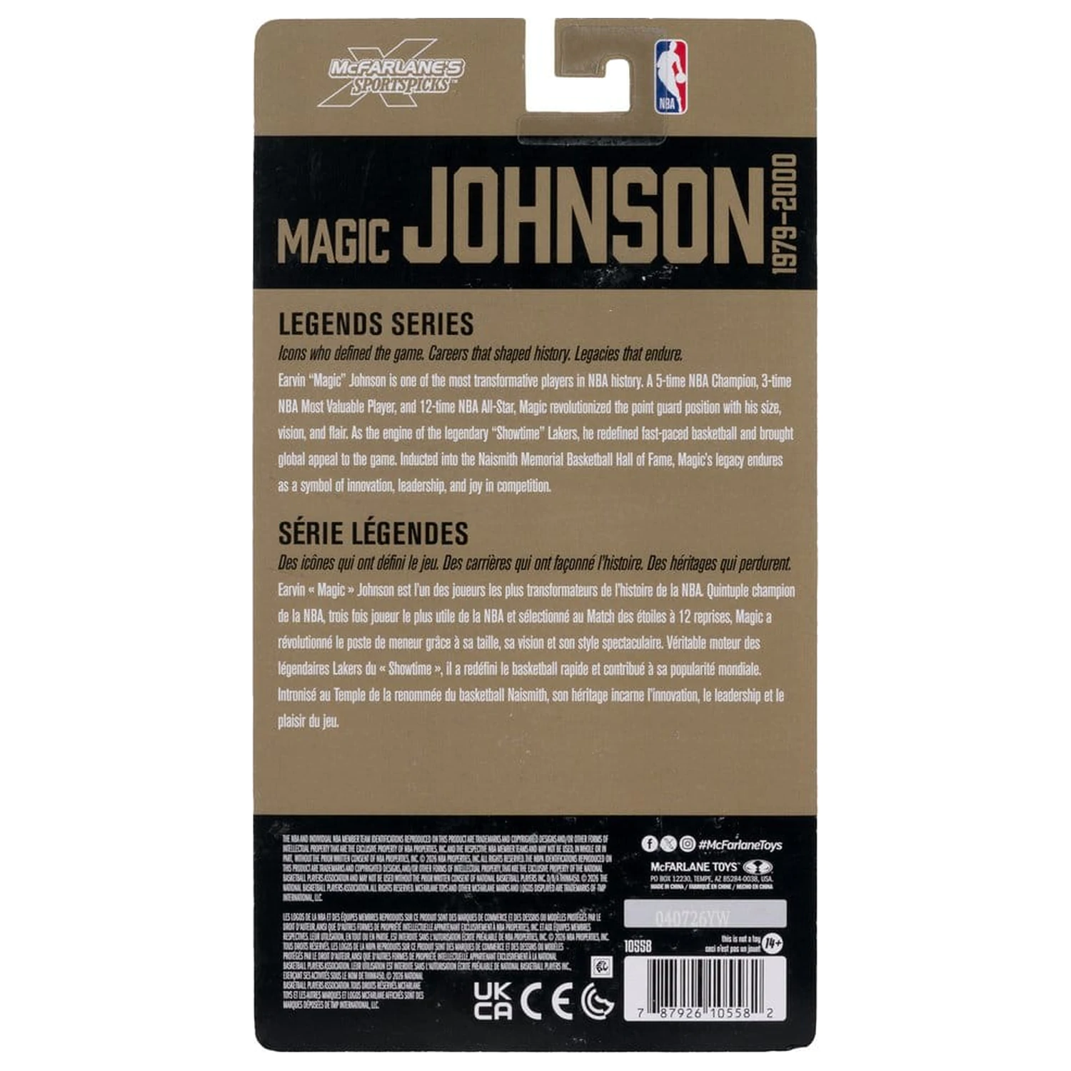 Figurka NBA Legends Series Earvin "Magic" Johnson (Los Angeles Lakers) 15 cm zdjęcie produktu