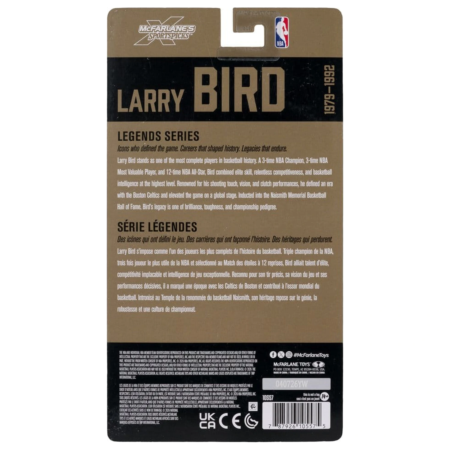 Figurka akcji NBA Legends Series Larry Bird (Boston Celtics) 15 cm zdjęcie produktu