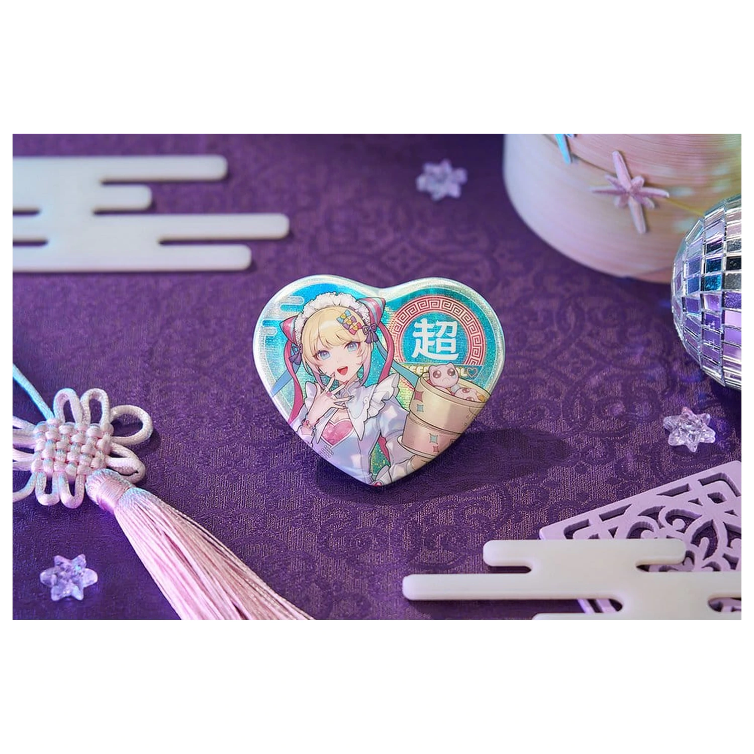 Needy Streamer Overload Needy Streamer Chinese Restaurant Series przypinka w kształcie serca OMGkawaiiAngel 7 x 6 cm zdjęcie produktu