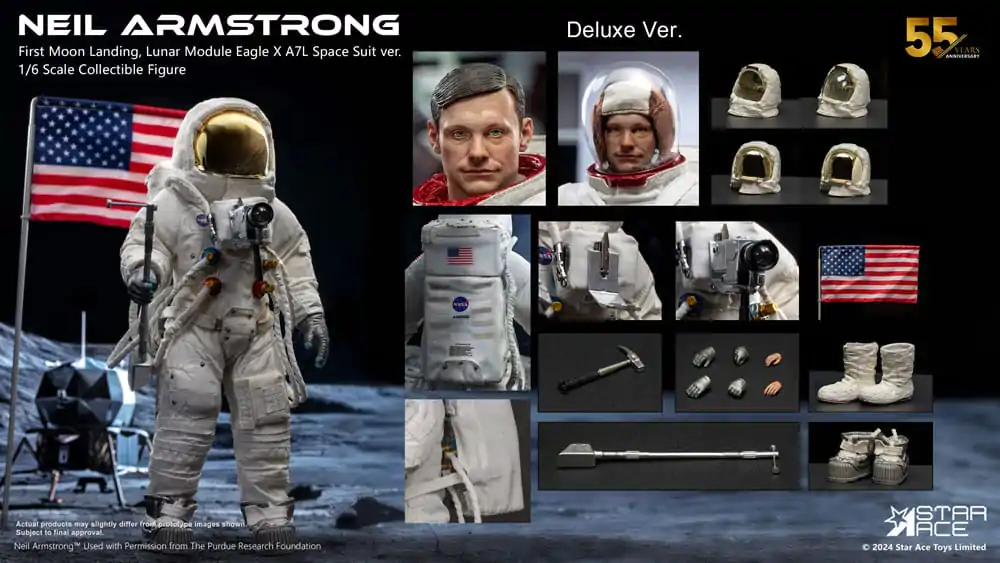 Figurka Akcji Neil Armstrong 1/6 Neil Armstrong Deluxe Version 30 cm zdjęcie produktu