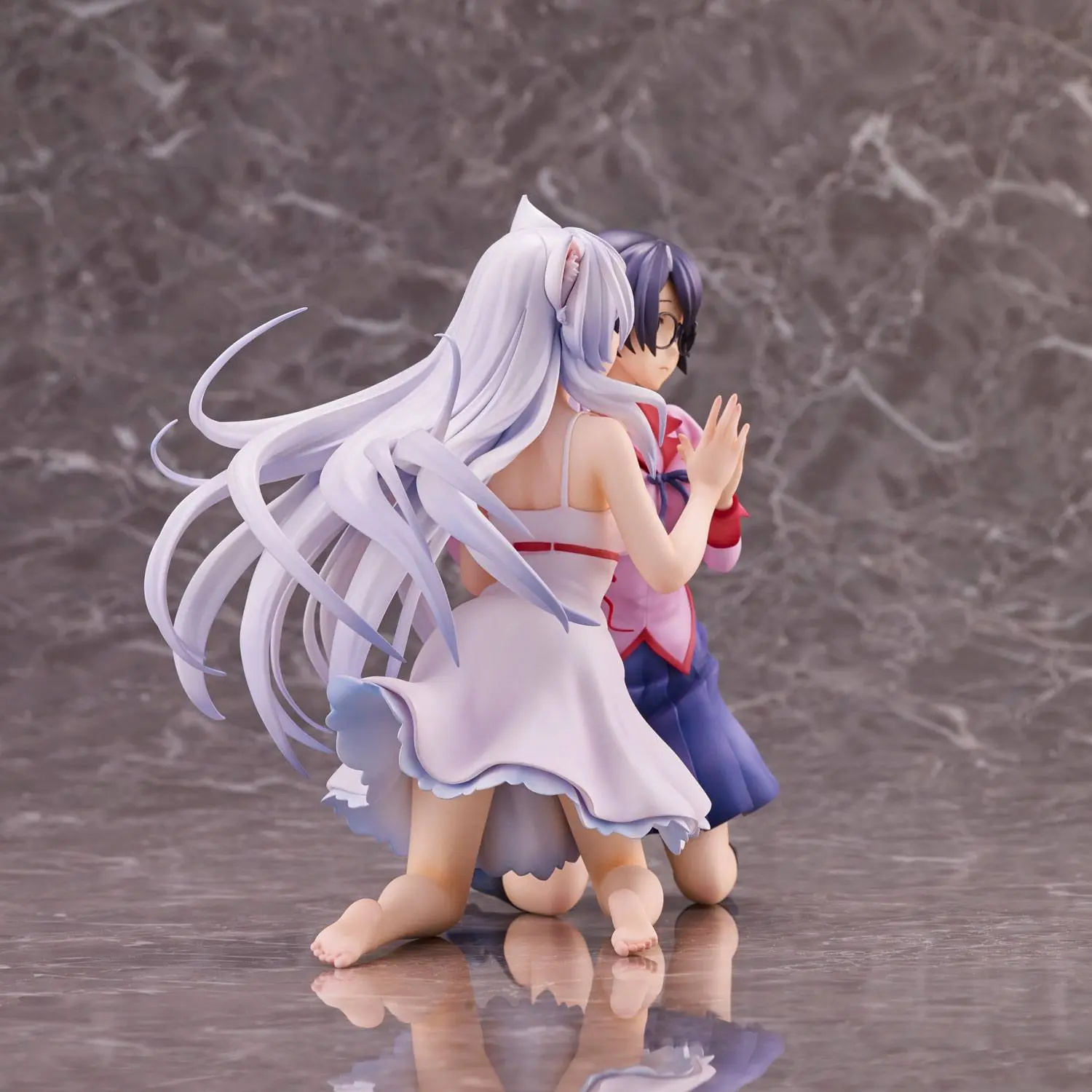 Nekomonogatari Monogatari Series Figurki PVC Tsubasa Hanekawa Zestaw (re-run) 19 cm zdjęcie produktu