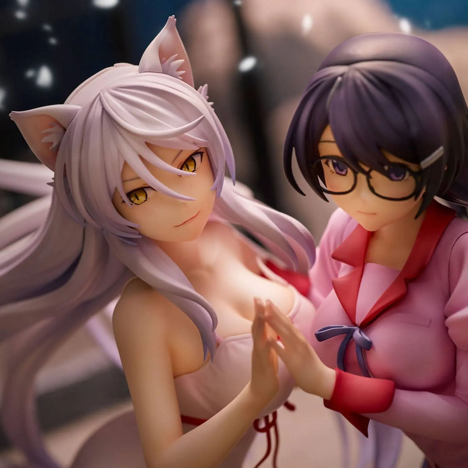 Nekomonogatari Monogatari Series Figurki PVC Tsubasa Hanekawa Zestaw (re-run) 19 cm zdjęcie produktu