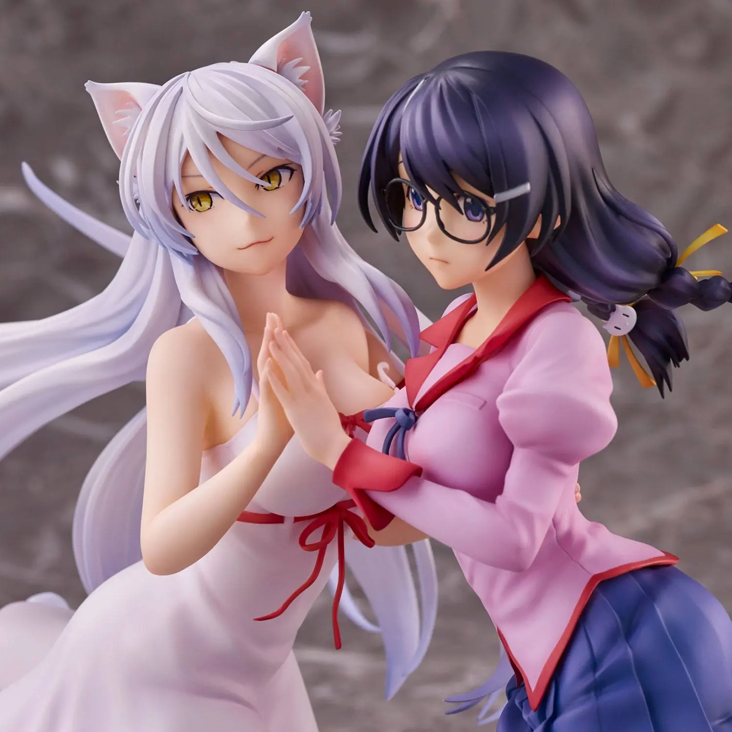 Nekomonogatari Monogatari Series Figurki PVC Tsubasa Hanekawa Zestaw (re-run) 19 cm zdjęcie produktu