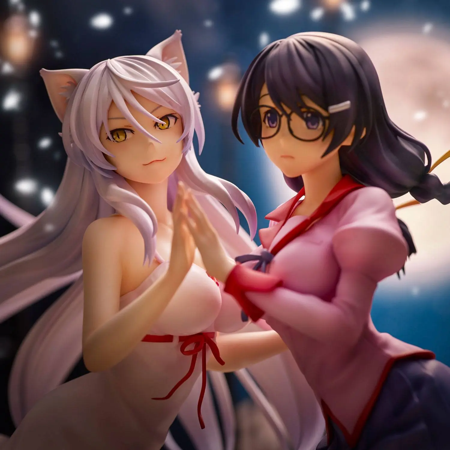 Nekomonogatari Monogatari Series Figurki PVC Tsubasa Hanekawa Zestaw (re-run) 19 cm zdjęcie produktu