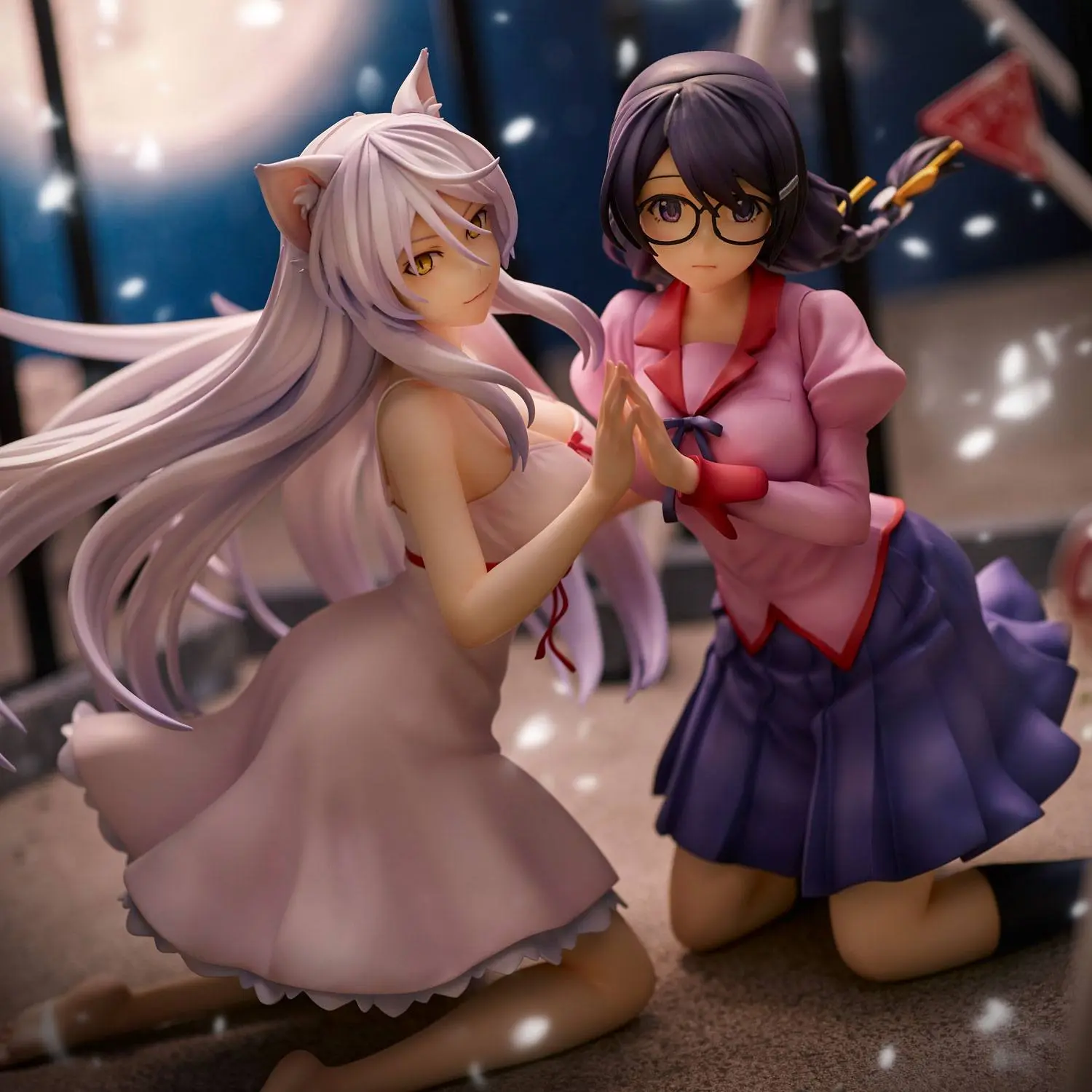 Nekomonogatari Monogatari Series Figurki PVC Tsubasa Hanekawa Zestaw (re-run) 19 cm zdjęcie produktu