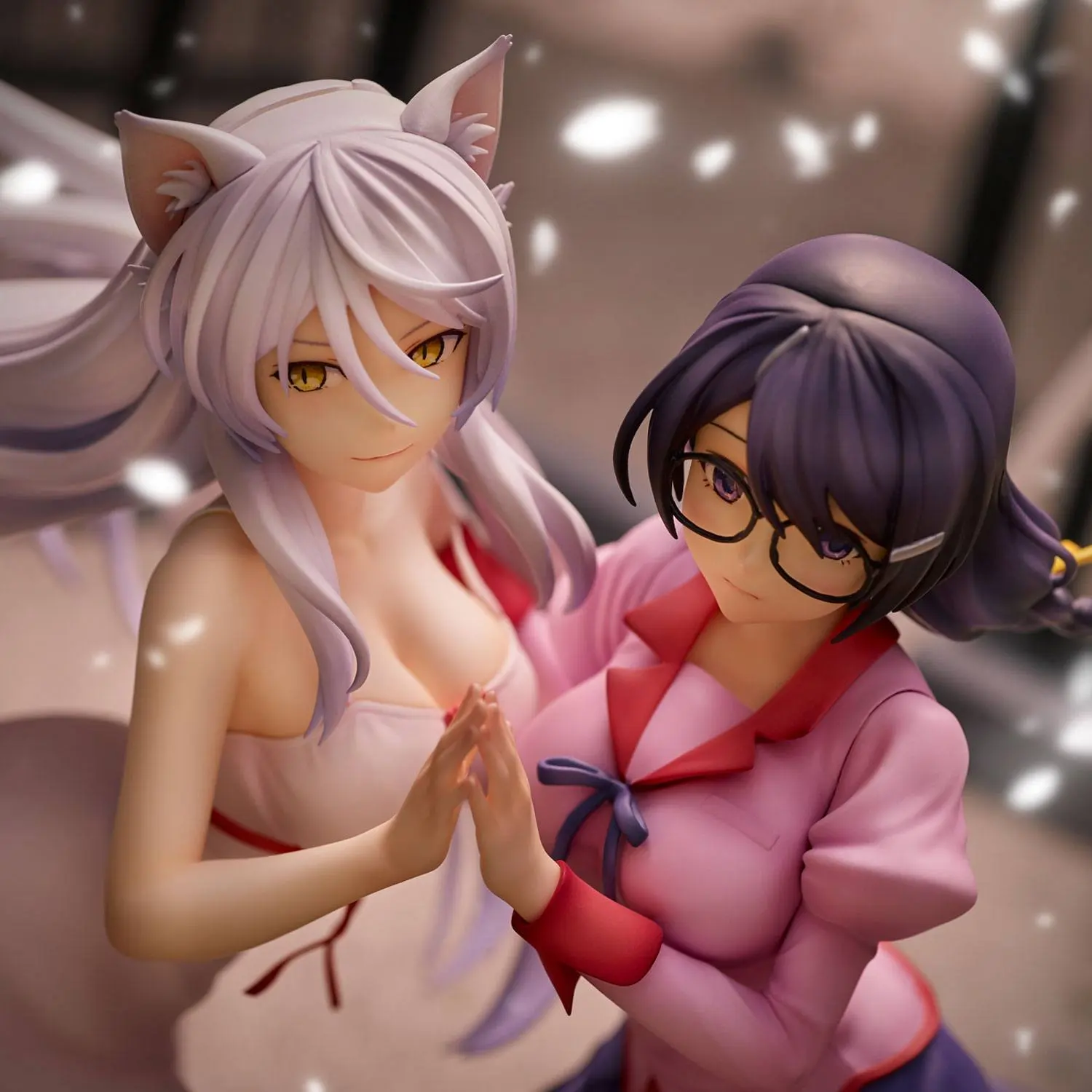 Nekomonogatari Monogatari Series Figurki PVC Tsubasa Hanekawa Zestaw (re-run) 19 cm zdjęcie produktu