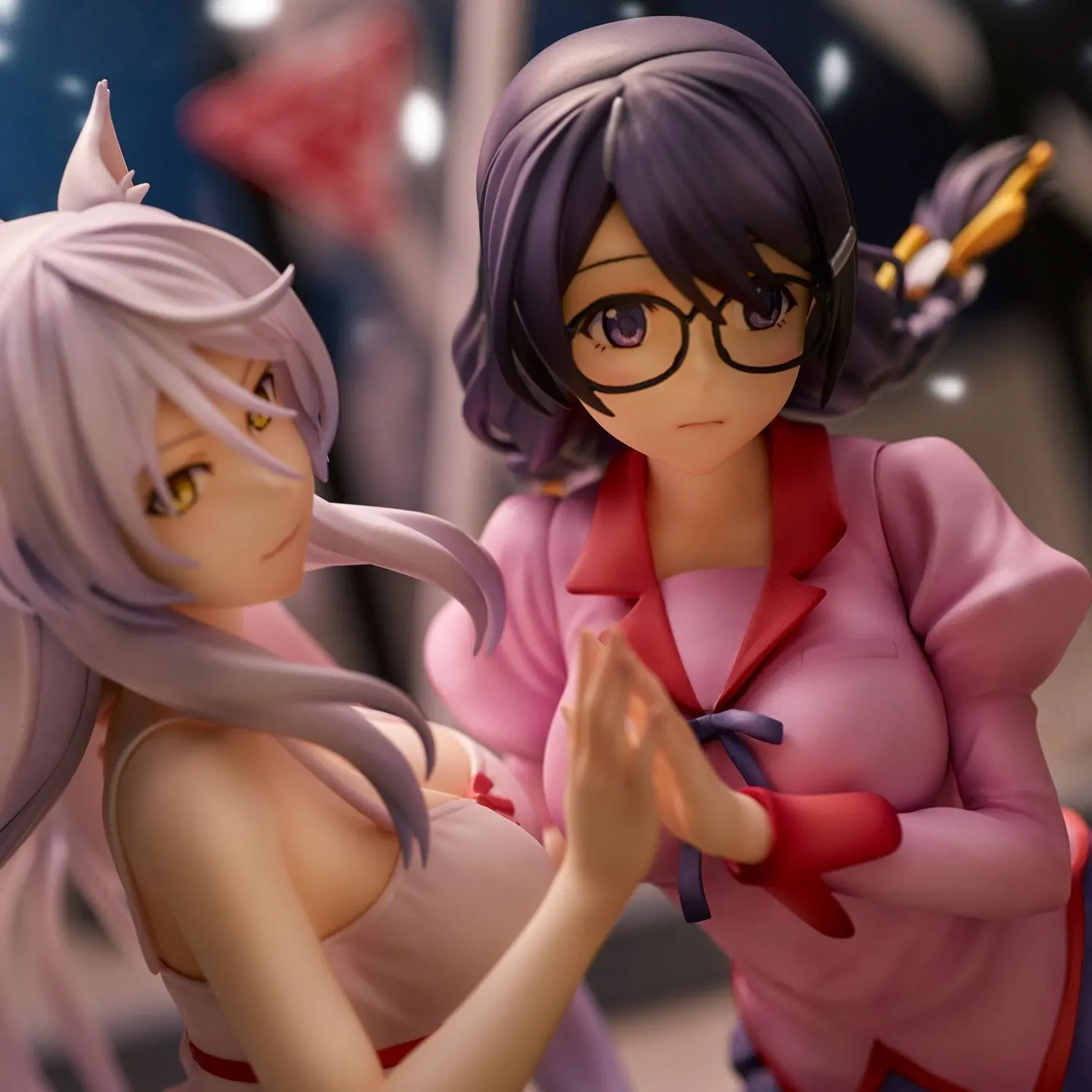 Nekomonogatari Monogatari Series Figurki PVC Tsubasa Hanekawa Zestaw (re-run) 19 cm zdjęcie produktu