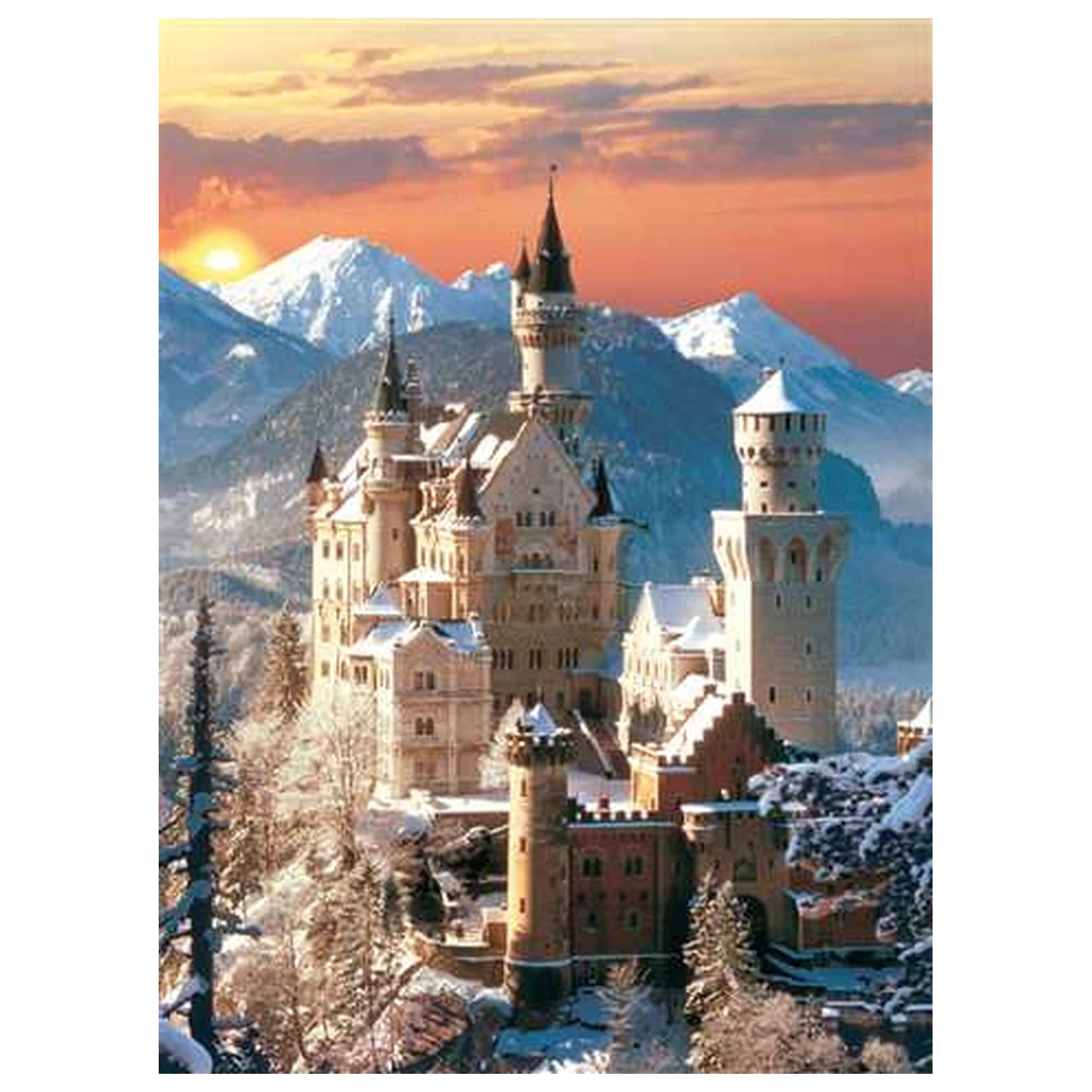 Niemcy Neuschwanstein 1500-częściowe puzzle zdjęcie produktu