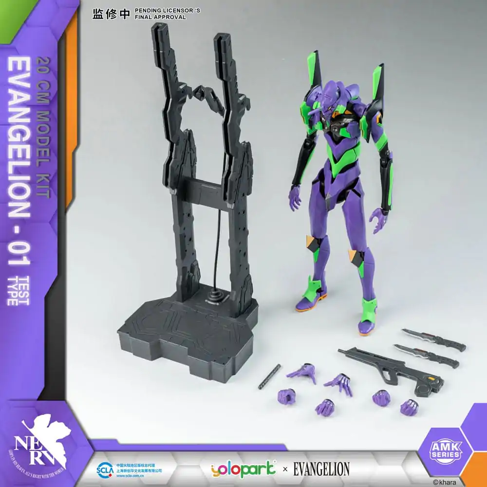 Neon Genesis Evangelion AMK Series Plastic Model Kit Eva-01 20 cm Model Plastikowy zdjęcie produktu