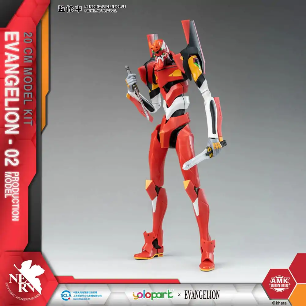 Neon Genesis Evangelion AMK Series Plastikowy Model do Składania Eva-02 20 cm zdjęcie produktu