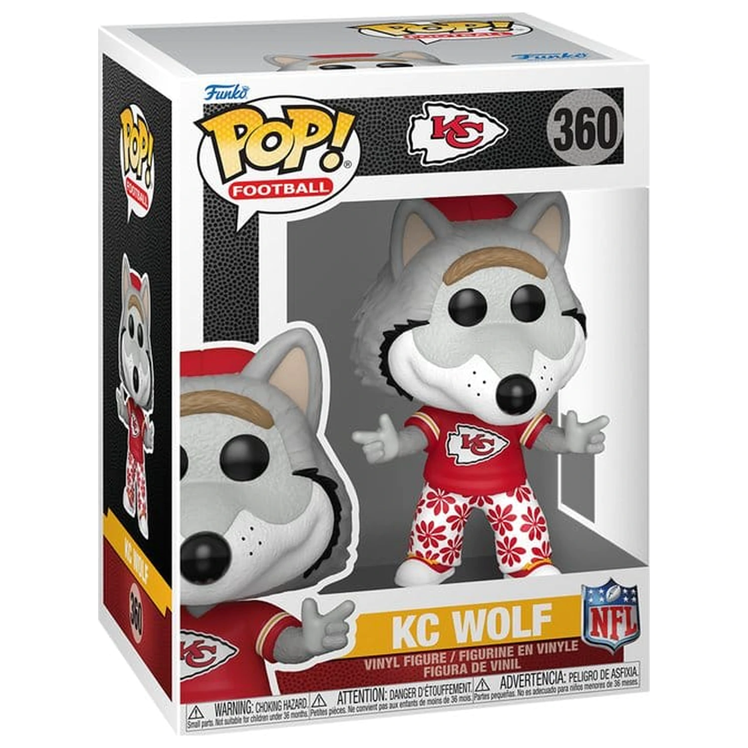 NFL Funko POP! Winyl figura Maskotki: Chiefs- Wolf 9 cm zdjęcie produktu