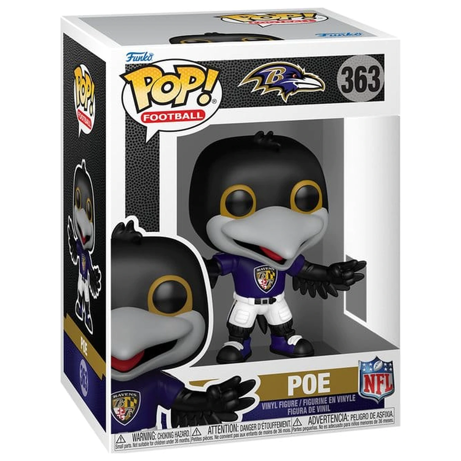 NFL Funko POP! Winylu Figurka Maskotki: Ravens- Poe 9 cm zdjęcie produktu