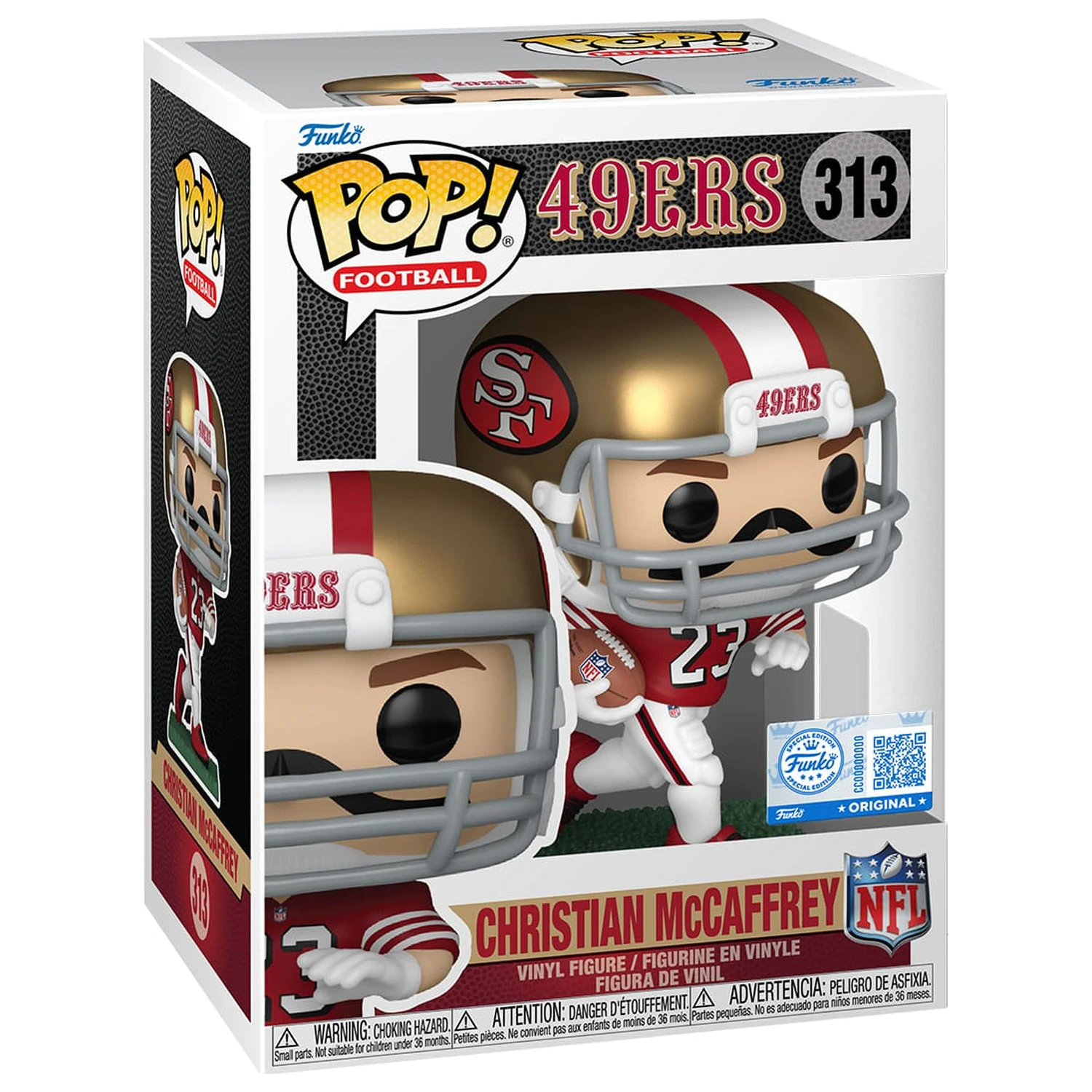 NFL: Legends Funko POP! Sports Winyl Figurka 49ers- Christian McCaffrey (TB) 9 cm zdjęcie produktu