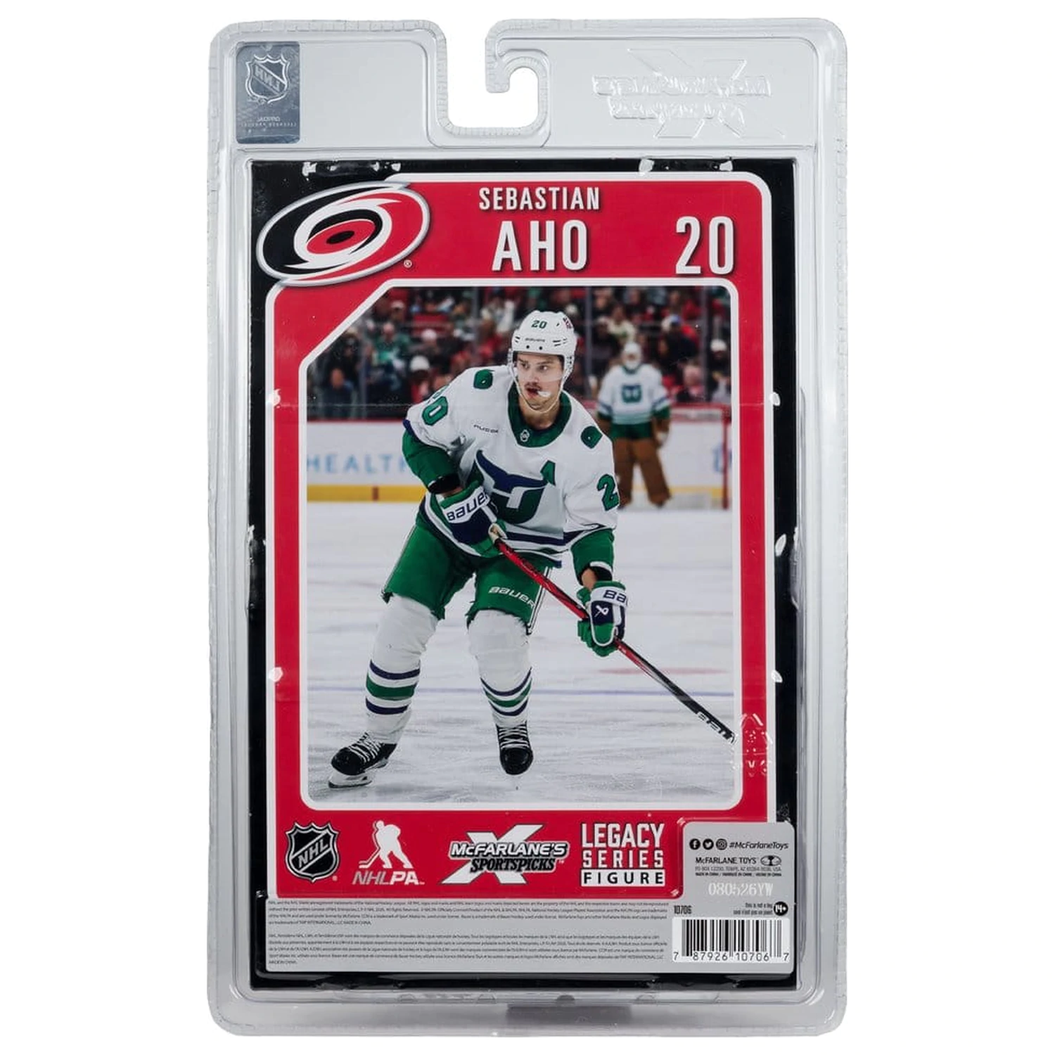Figurka NHL McFarlane SportsPicks Sebastian Aho (Hartford Whalers Retro) 18 cm zdjęcie produktu