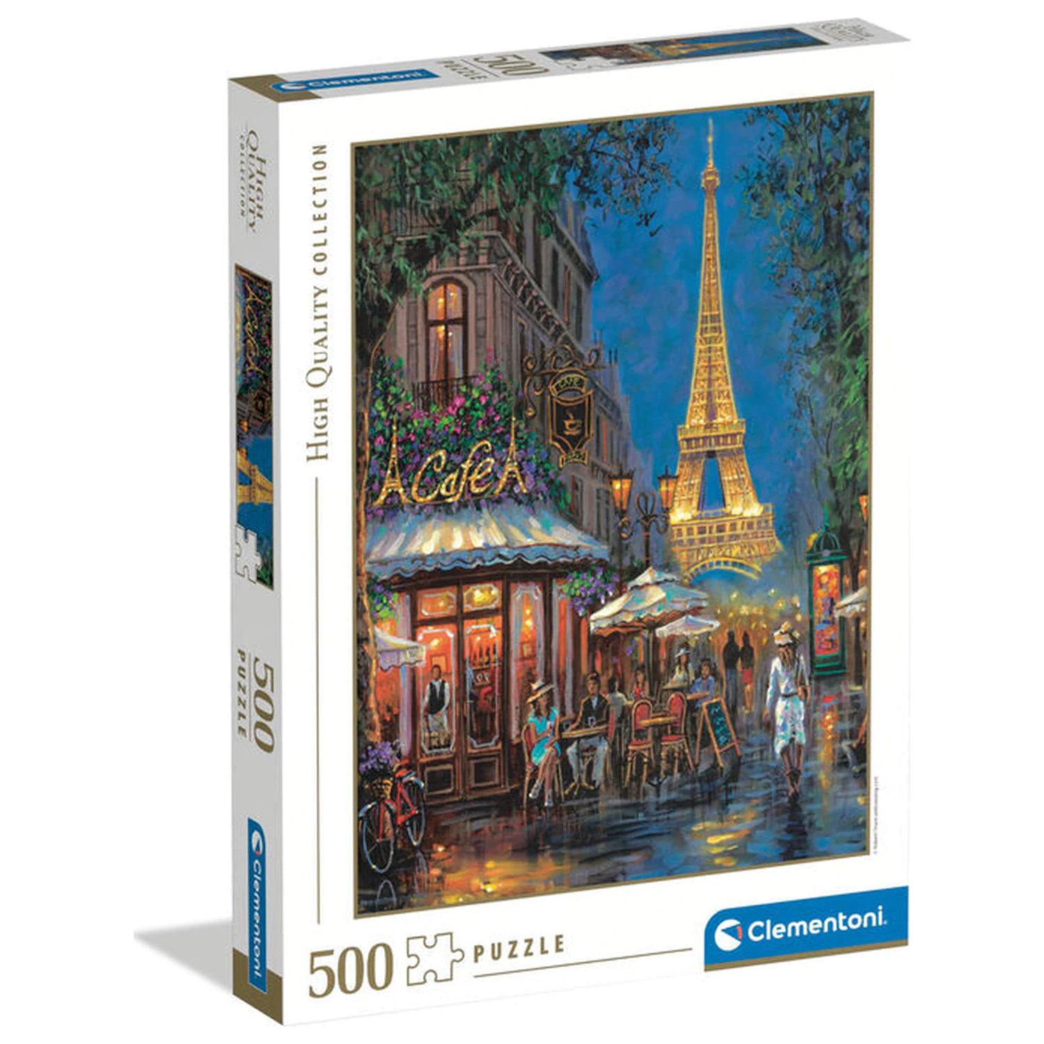 Night at the Eiffel Cafe puzzle 500 elementów zdjęcie produktu