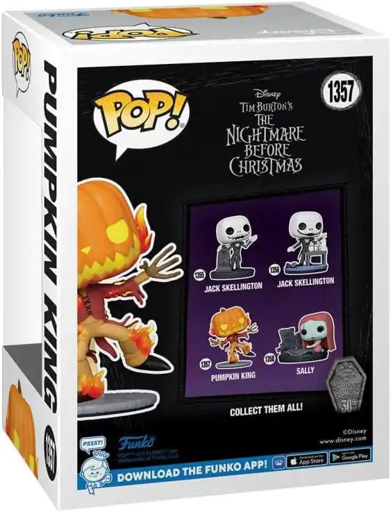 Nightmare before Christmas 30th Anniversary Funko POP! Disney figurka winylowa Pumpkin King(GW) 9 cm zdjęcie produktu