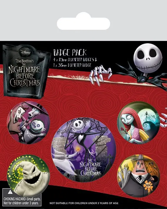 Nightmare Before Christmas Przypinki w Piny 5-Pack z Postaciami zdjęcie produktu