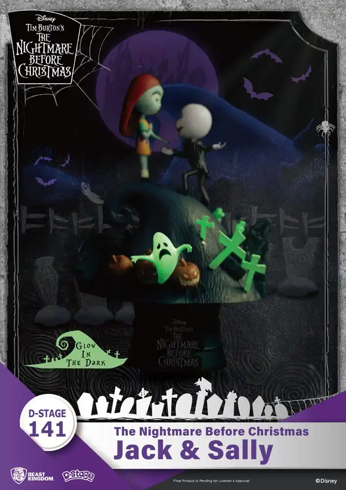 Miasteczko Halloween D-Stage PVC Diorama Jack i Sally 15 cm zdjęcie produktu