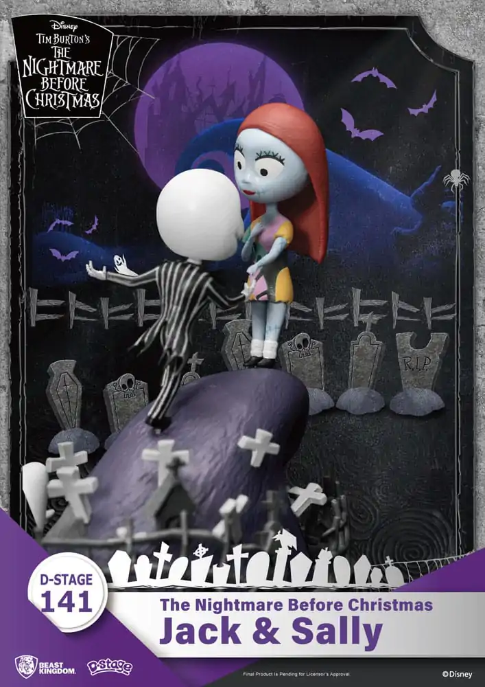 Miasteczko Halloween D-Stage PVC Diorama Jack i Sally 15 cm zdjęcie produktu