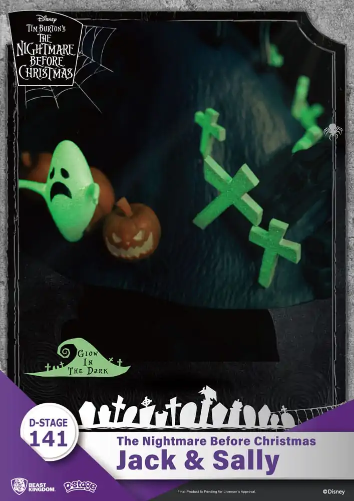 Miasteczko Halloween D-Stage PVC Diorama Jack i Sally 15 cm zdjęcie produktu