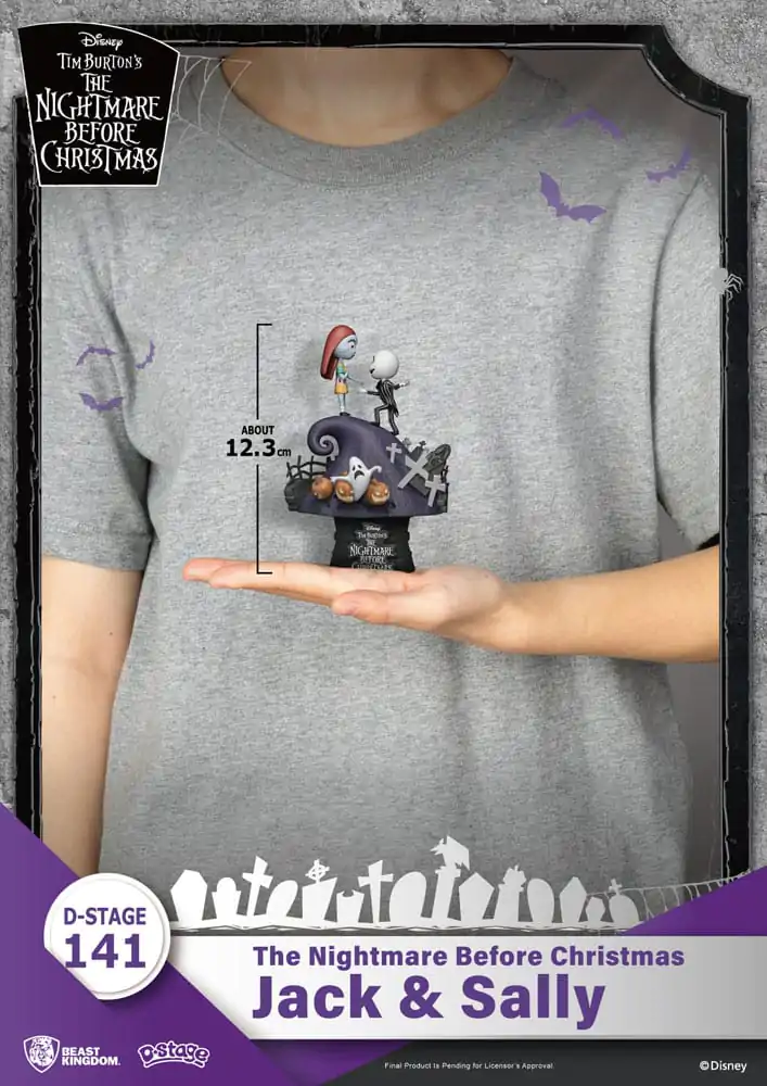 Miasteczko Halloween D-Stage PVC Diorama Jack i Sally 15 cm zdjęcie produktu