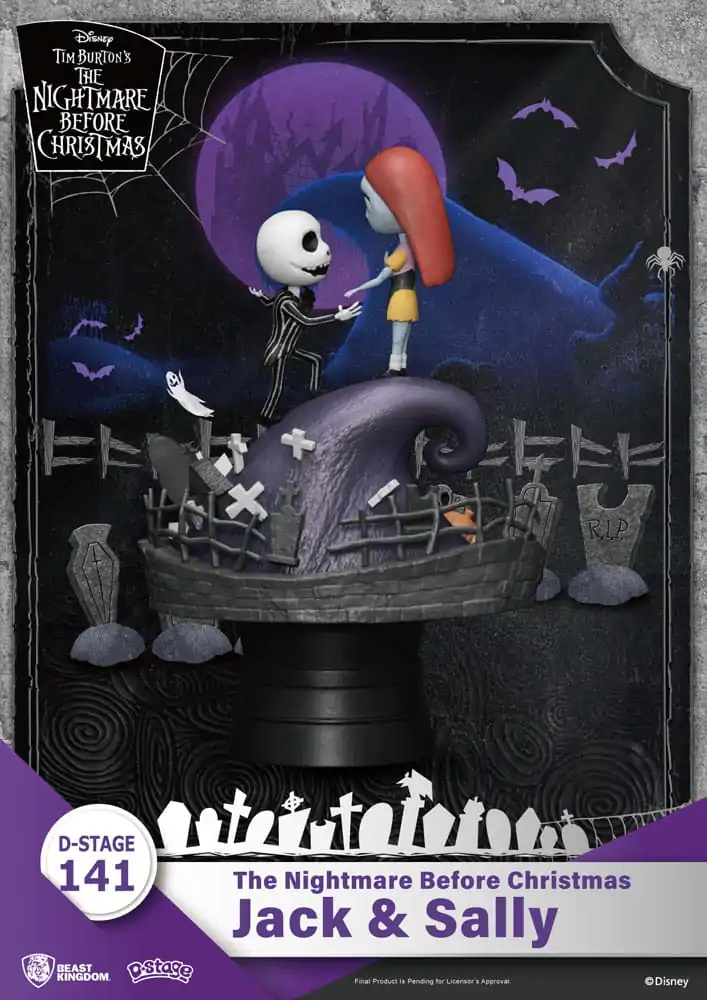 Miasteczko Halloween D-Stage PVC Diorama Jack i Sally 15 cm zdjęcie produktu