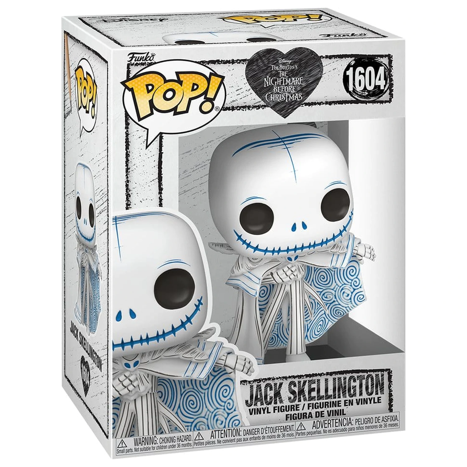 Nightmare before Christmas Funko POP! Disney Figurka winylowa Walentynki 2027 Jack(Sketched) 9 cm zdjęcie produktu