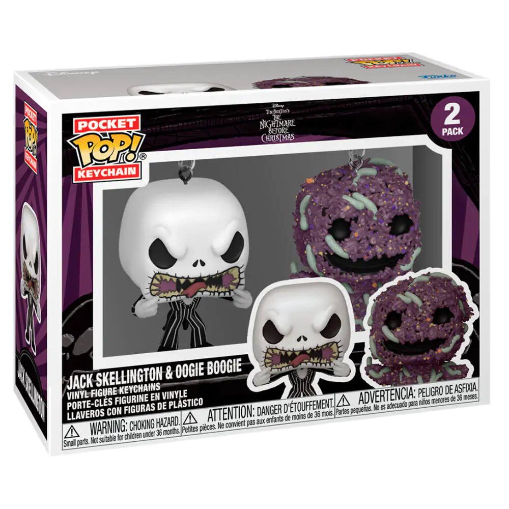 Nightmare Before Christmas Funko POP! Vinyl Breloki Dwupak Jack/Oogie 4 cm zdjęcie produktu