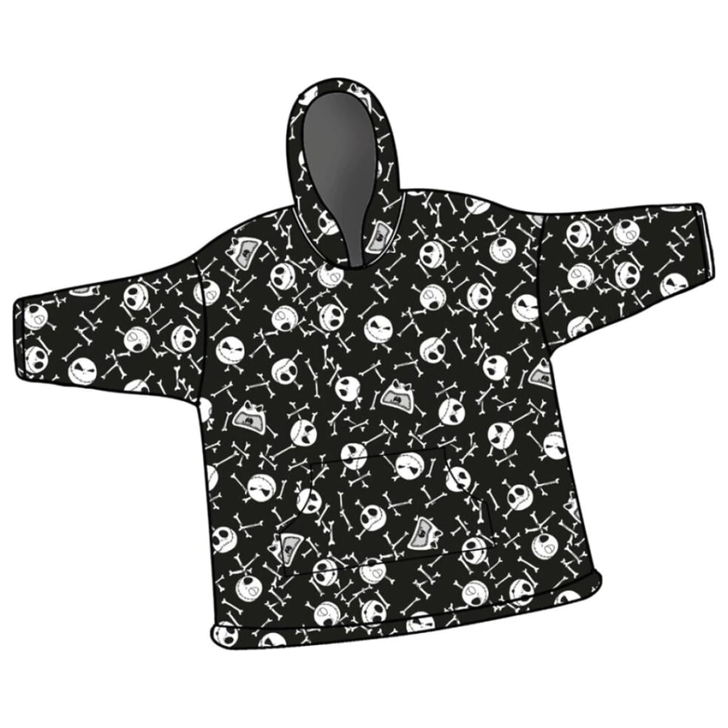 Nightmare Before Christmas Jack Bluza Poncho w rozmiarze dla dorosłych zdjęcie produktu