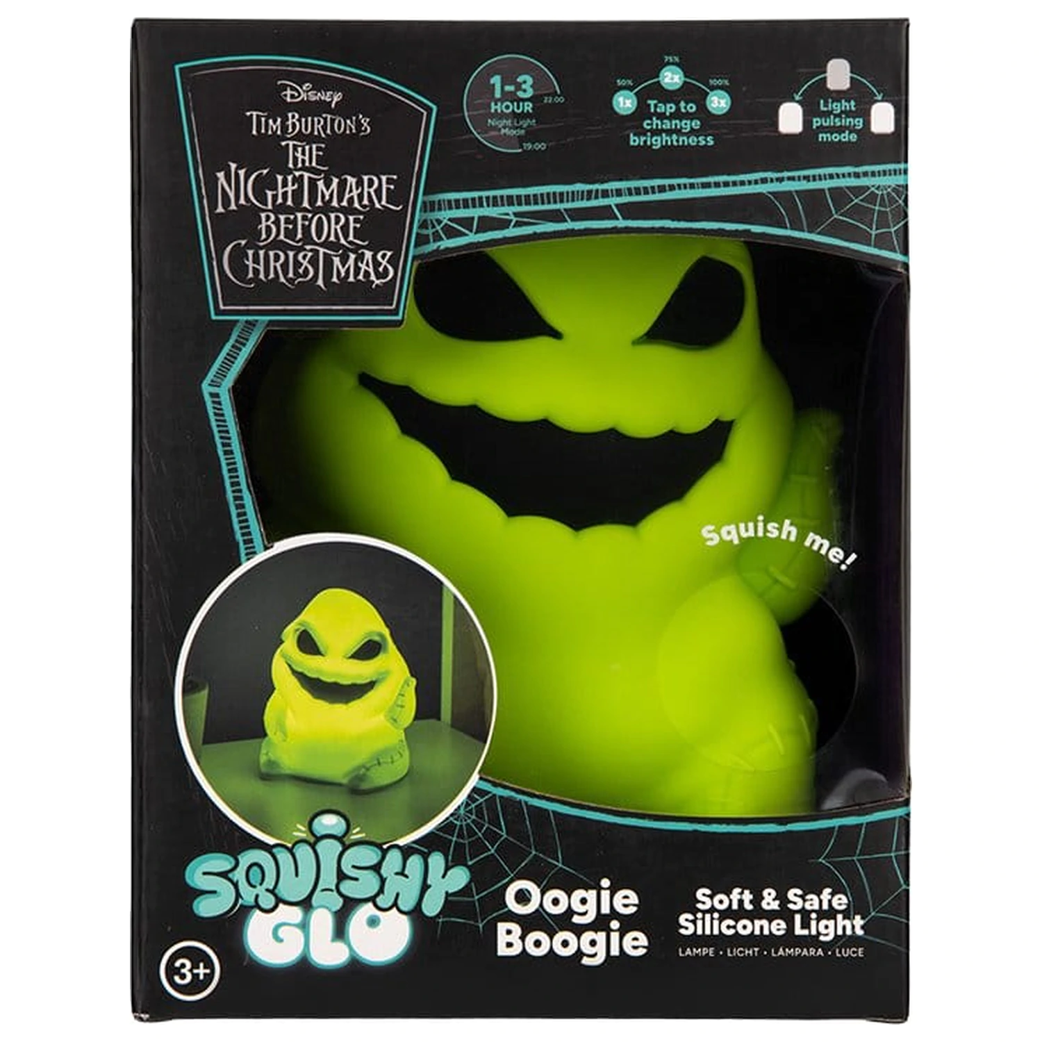 Nightmare Before Christmas SquishyGlo Silicon Light Oogie Boogie 16 cm zdjęcie produktu