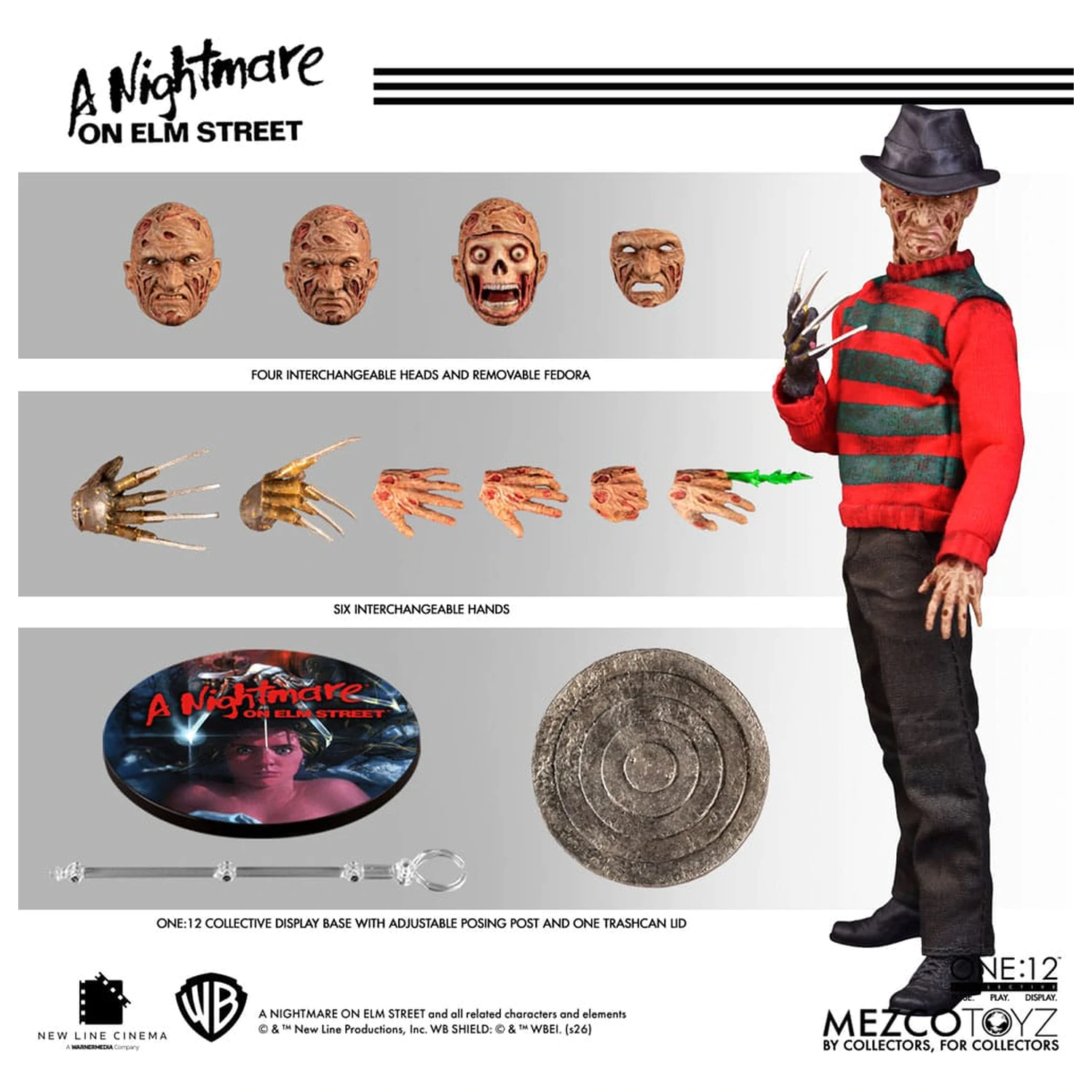 Nightmare On Elm Street figurka akcji 1/12 Freddy Krueger 17 cm zdjęcie produktu