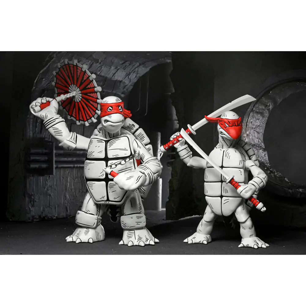 Ninja Turtles Teenage Mutant Ninja The First Turtles Black & White pack 2 figurki 18cm zdjęcie produktu