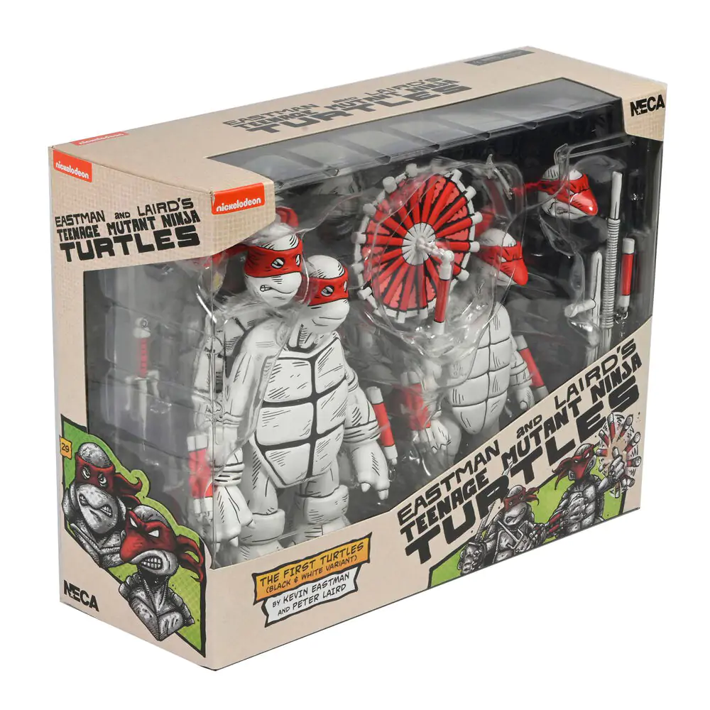 Ninja Turtles Teenage Mutant Ninja The First Turtles Black & White pack 2 figurki 18cm zdjęcie produktu