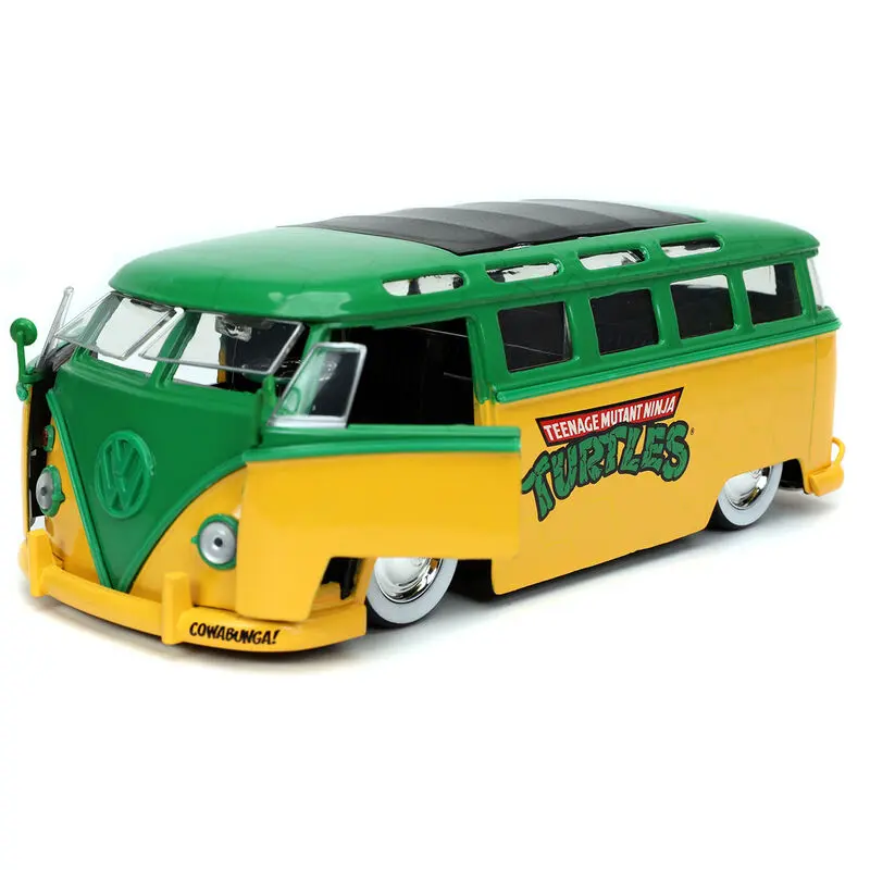 Teenage Mutant Ninja Turtles Diecast Model 1/24 1962 VW Bus Leonardo - Model odlewany zdjęcie produktu