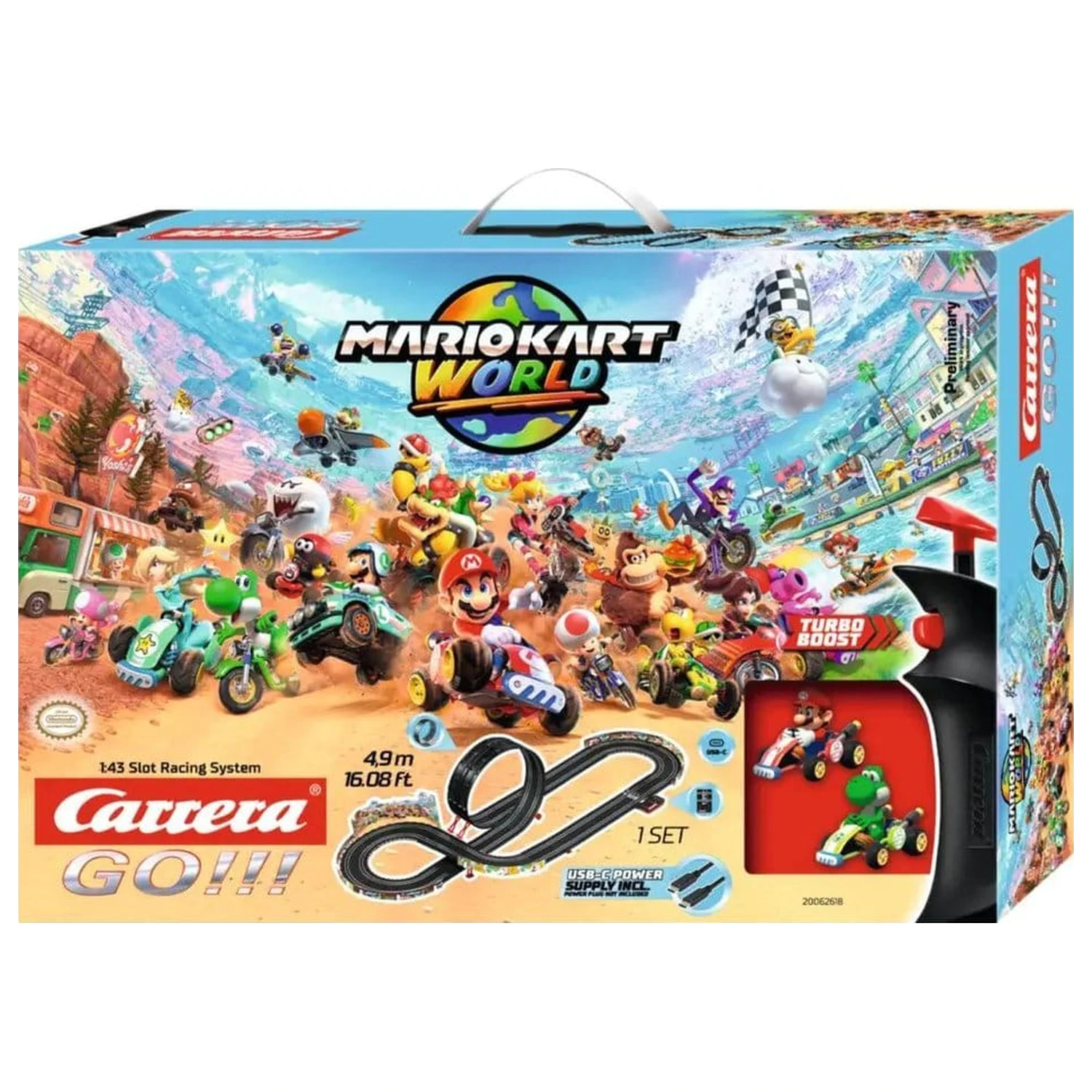 Nintendo Mario Kart Carrera GO!!! Zestaw toru wyścigowego Mario Kart World zdjęcie produktu