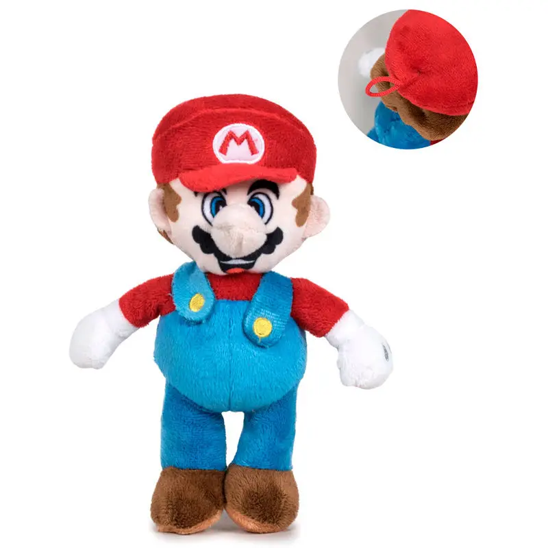 Nintendo Super Mario Bros Mario miękka pluszowa zabawka 18 cm zdjęcie produktu