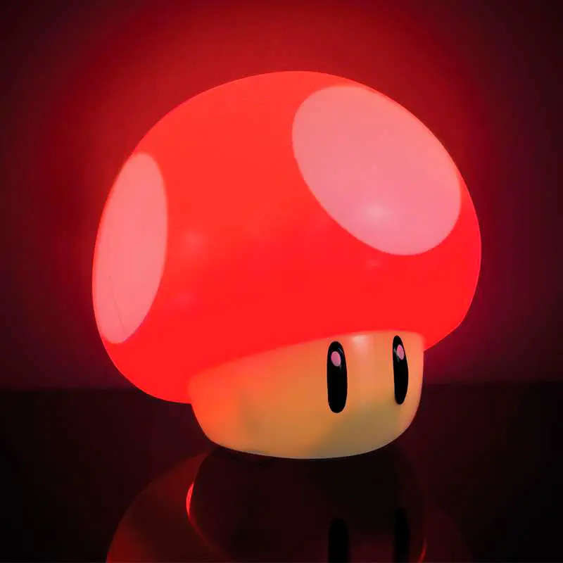 Super Mario Mini Lampka z Dźwiękiem Grzyb 12 cm zdjęcie produktu