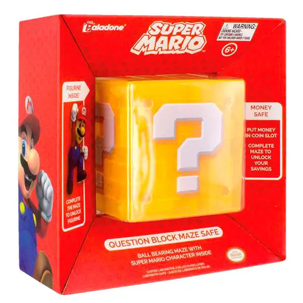 Nintendo Super Mario Bros Question Block skarbonka zdjęcie produktu