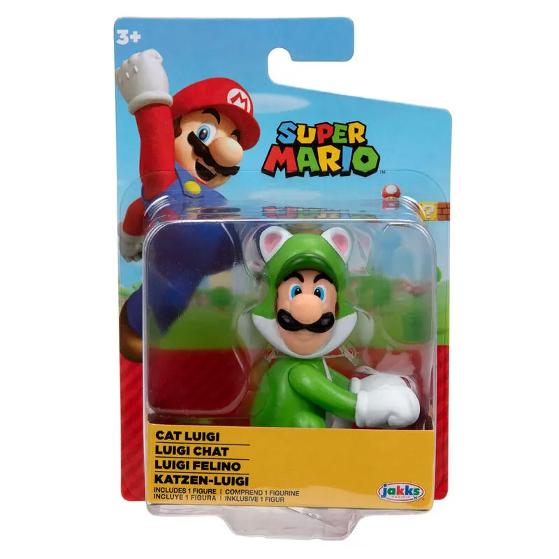 Figurka Nintendo Super Mario Cat Luigi 6,5 cm zdjęcie produktu