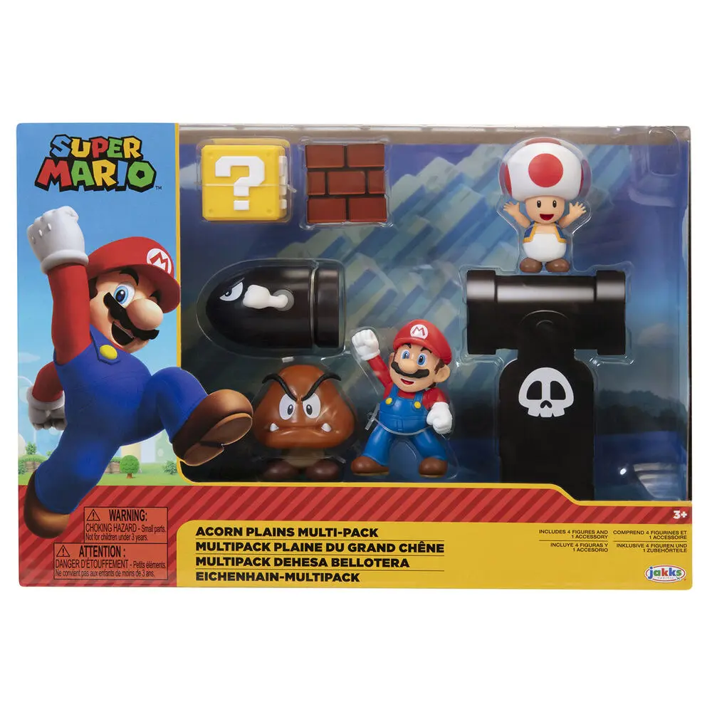 World of Nintendo Mini Figure 5-Pack New Super Mario Bros. U Acorn Plains 6 cm zdjęcie produktu