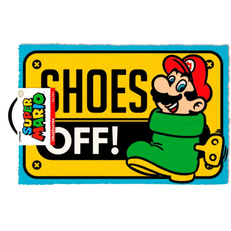Nintendo Super Mario Shoes Off wycieraczka zdjęcie produktu