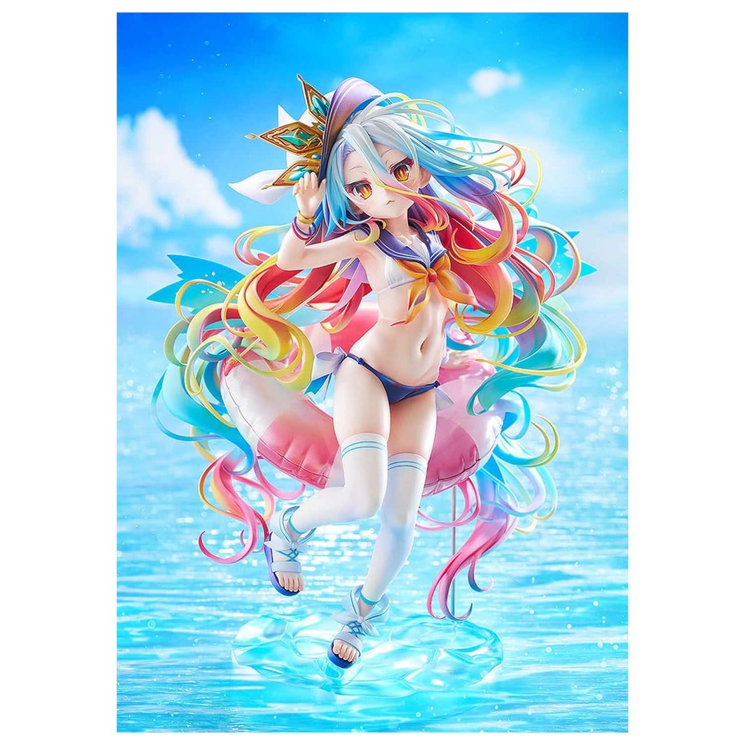 No Game No Life Statua 1/7 Shiro: Sailor-Style Swimsuit Ver. 24 cm zdjęcie produktu