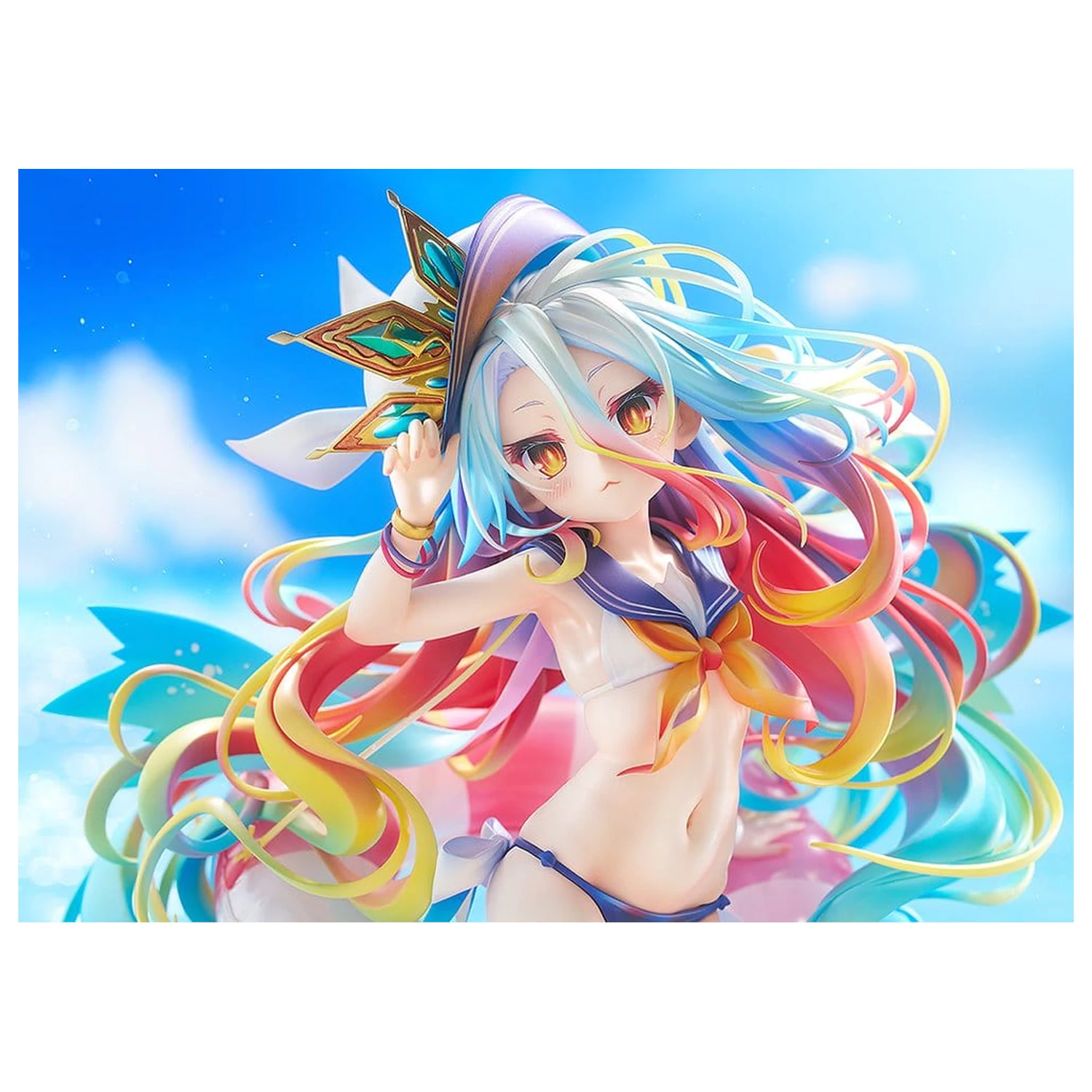 No Game No Life Statua 1/7 Shiro: Sailor-Style Swimsuit Ver. 24 cm zdjęcie produktu