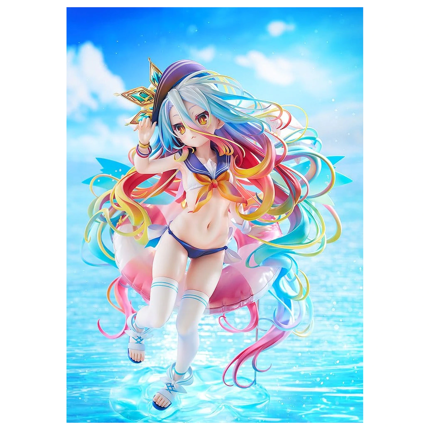 No Game No Life Statua 1/7 Shiro: Sailor-Style Swimsuit Ver. 24 cm zdjęcie produktu