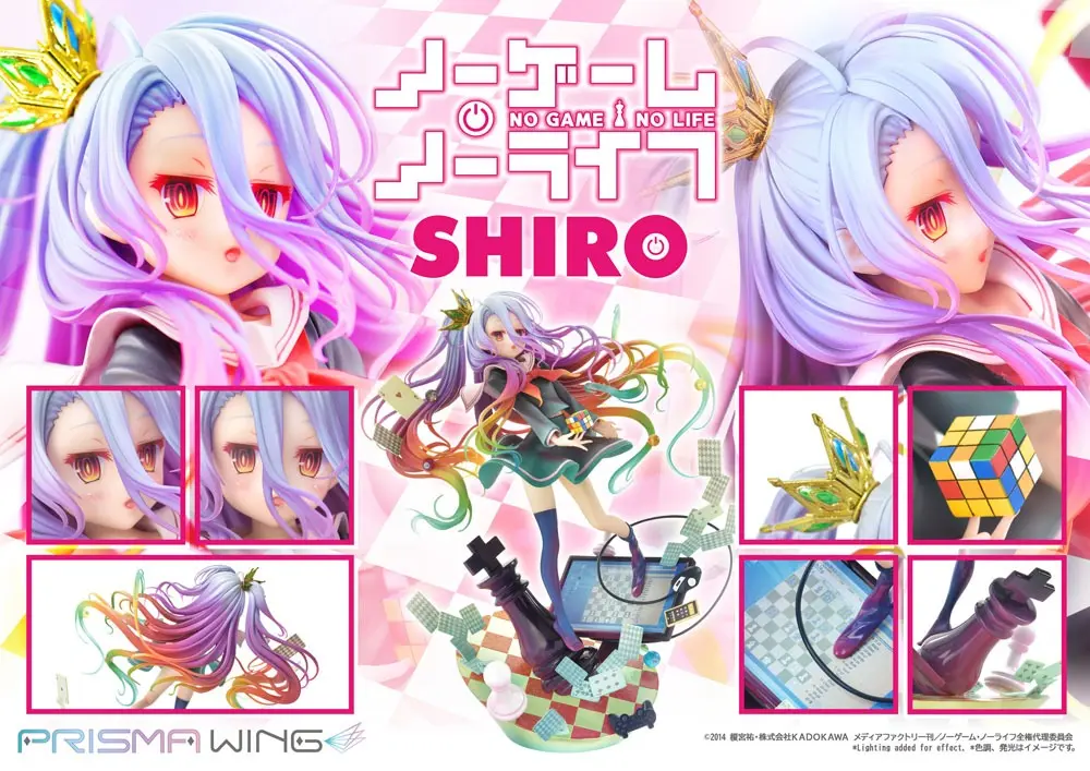 No Game No Life Prisma Wing Statua PVC 1/7 Shiro 27 cm zdjęcie produktu