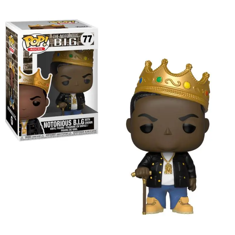Notorious B.I.G. POP! Rocks Winyl Figurkowiec Notorious B.I.G. z Koroną 9 cm zdjęcie produktu
